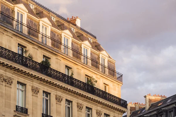París Francia Septiembre 2019 Hermosos Edificios Apartamentos París —  Fotos de Stock