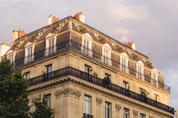 Paris França Setembro 2019 Belos Prédios Apartamentos Paris — Fotografia de Stock