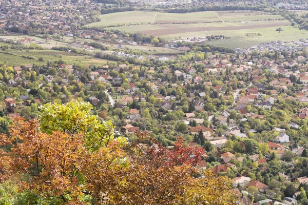 Pilisborosjeno Hongarije Okt 2019 Uitzicht Pilisborosjeno Herfst Een Klein Pittoresk — Stockfoto