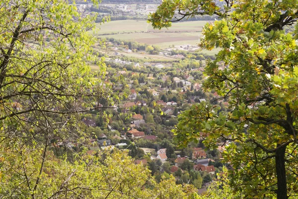 Pilisborosjeno Ungaria Octombrie 2019 Vedere Spre Pilisborosjeno Toamna Mic Sat — Fotografie, imagine de stoc