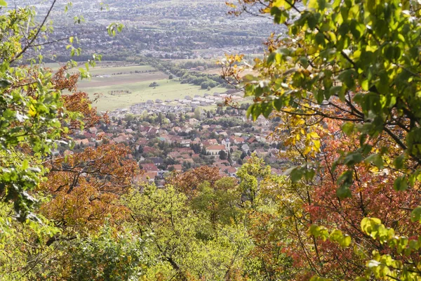 Pilisborosjeno Hungria Oct 2019 Vista Pilisborosjeno Outono Uma Pequena Vila — Fotografia de Stock