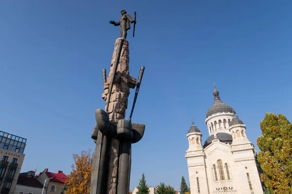 Cluj Napoca Romania Oct 2019 Avram Iancu Square Cluj Napoca — Stock Photo, Image