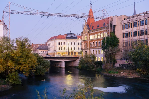 Somesul Rivier Oude Stad Cluj Napoca Roemenië Cluj Napoca Vierde — Stockfoto