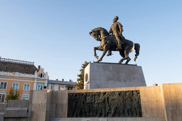 Cluj Napoca Rumania Oct 2019 Estatua Del Rey Mihai Viteazul — Foto de Stock