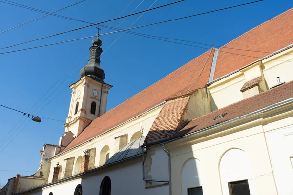 Cluj Napoca Romênia Outubro 2019 Mosteiro Franciscano Igreja Cluj Napoca — Fotografia de Stock