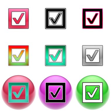 Onay kutusu simgesini topa.