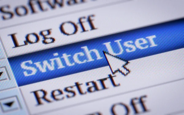 Switch User Screen — Stock Photo, Image