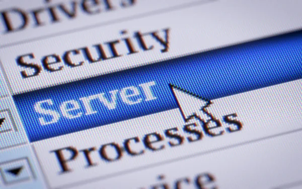 Server Screen — Stock Photo, Image