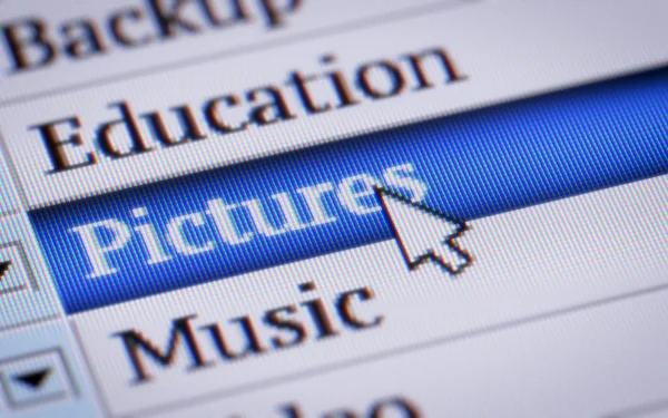 Pictures Screen — Stock Photo, Image