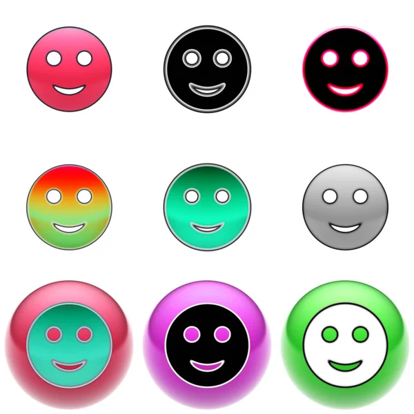 Smile Icon Ball — Stock Photo, Image