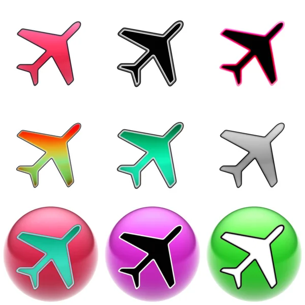 Flight Icon Ball — Stock Photo, Image