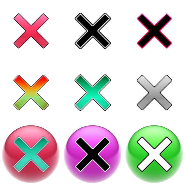 Multiply Icon Ball — Stock Photo, Image
