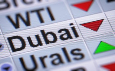 Dubai ham petrol. 3D çizim.