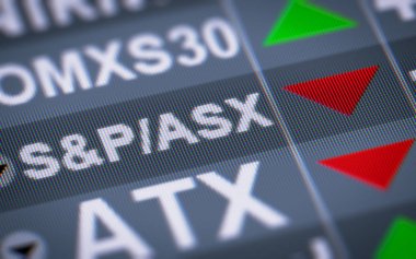Piyasa ağırlıklı ve float-düzeltilir borsa endeksi Avustralya stokları. Aşağı.