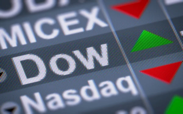 Dow Jones Sanayi Endeksi — Stok fotoğraf