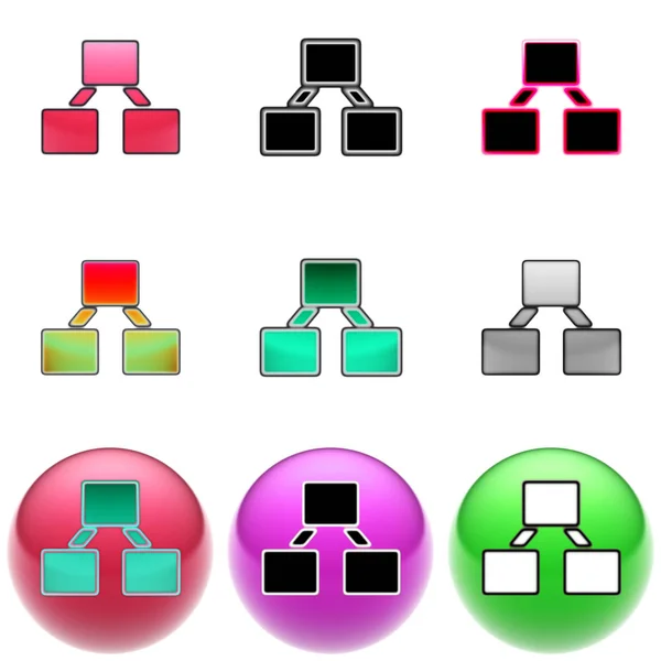 Hierarchie Symbol Illustration — Stockfoto