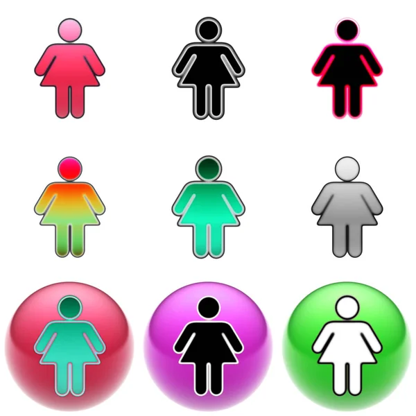 Female Icon Illustration — Stock Photo, Image