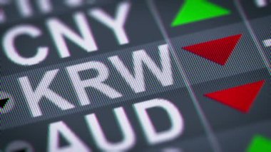 Kore Wonu üstünde belgili tanımlık perde. Döngü.