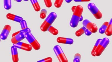 Uçan hapları. Döngü. Alfa kanalı bulunur.