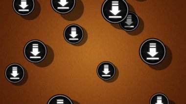 Uçan simgeler download. Döngü. Alfa kanalı bulunur.