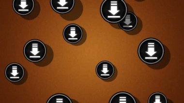 Uçan simgeler download. Döngü. Alfa kanalı bulunur.