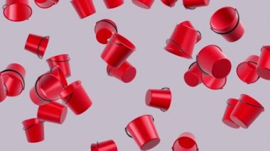 Uçan kovalar. Döngü. Alfa kanalı bulunur.