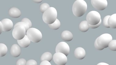 Uçan yumurta. Döngü. Alfa kanalı bulunur.