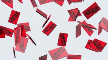 Uçan disk kutuları. Döngü. Alfa kanalı bulunur.