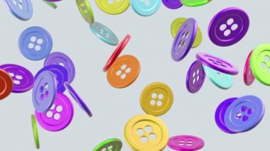 Uçan düğmeleri. Döngü. Alfa kanalı bulunur.