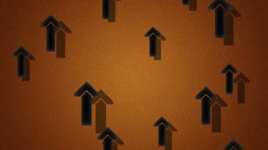 Uçan oklar. Döngü. Alfa kanalı bulunur.