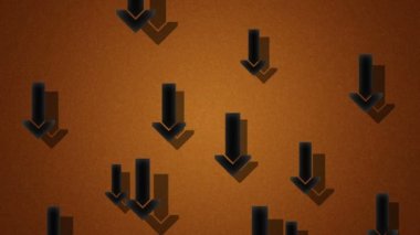 Uçan oklar. Döngü. Alfa kanalı bulunur.