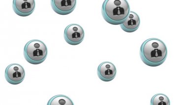 Düşen kişi simgeler. Döngü. Alfa kanalı bulunur.