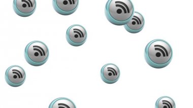 Düşen Rss simgeler. Döngü. Alfa kanalı bulunur.