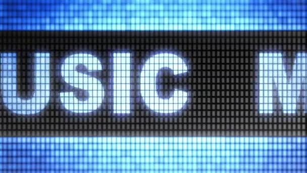 Музика Екрані Циклічність — стокове відео
