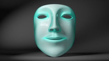 Maskeyi 3D modeli. Döngü.