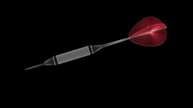 Dart ları 3D modeli. Döngü.