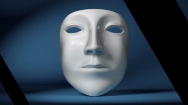 3D modeli bir maske. Döngü.