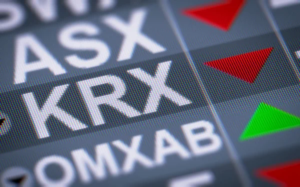 Korea Exchange Krx Único Operador Bolsa Valores Corea Del Sur — Foto de Stock