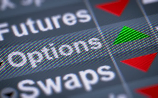 Index Options Screen — Stock Photo, Image