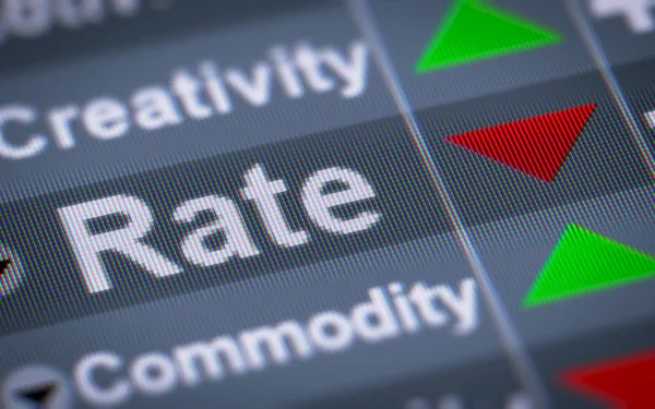 Index Rate Screen — Stock Photo, Image