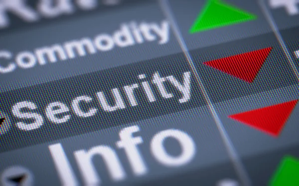 Index Security Screen — Stock Photo, Image