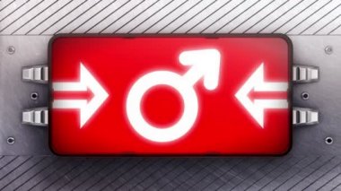 Tabela erkek simgesi. Döngü.