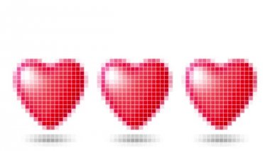 Kalp simgesi atlama. Döngü.