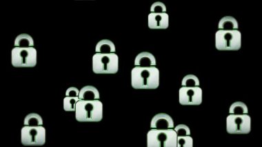 Uçan kilit kutsal kişilerin resmi. Döngü.