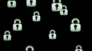 Uçan kilit kutsal kişilerin resmi. Döngü.