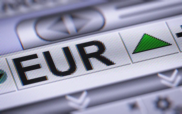 Euro Sign Screen — Stock Photo, Image