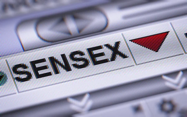Bse Sensex Представляет Собой Индекс Рынка Акций Рыночным Весом Свободном — стоковое фото