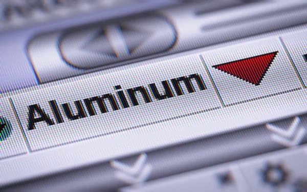 Index Van Aluminium Het Scherm — Stockfoto