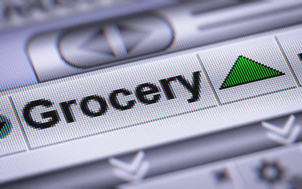 Grocery Index Screen — Stock Photo, Image