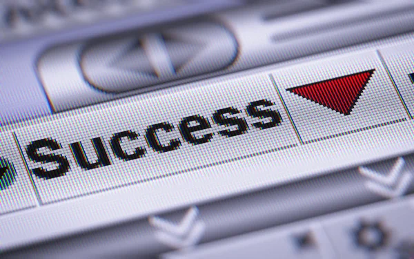 Index Success Screen — Stock Photo, Image